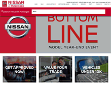 Tablet Screenshot of nissanofmuskogee.com